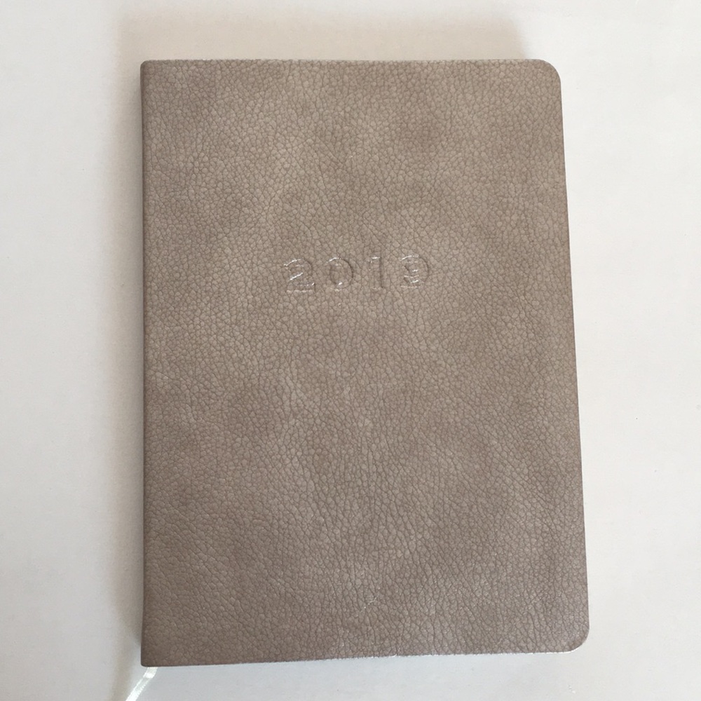 Free w/ purchase 2019 desk monthly planner - khaki